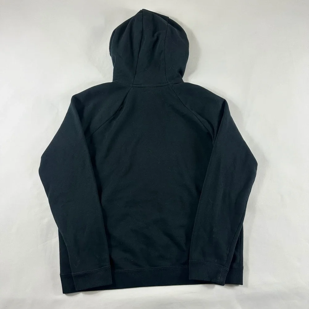 Nike Sportswear Mens Hoodie Black White Futura Logo Fleece Pullover Medium‎ M